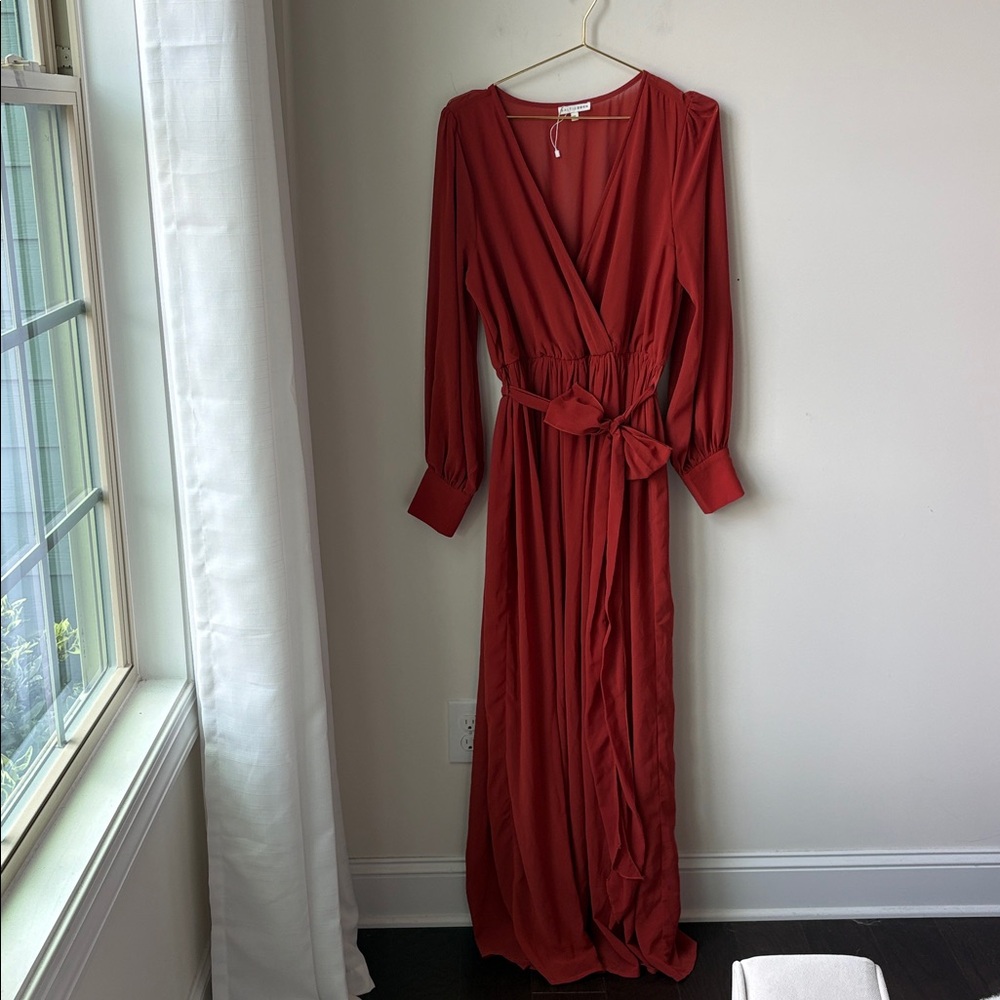 Baltic Born Celine Maxi Dress Faux Wrap Top Wedding Guest Party Photos Size XL